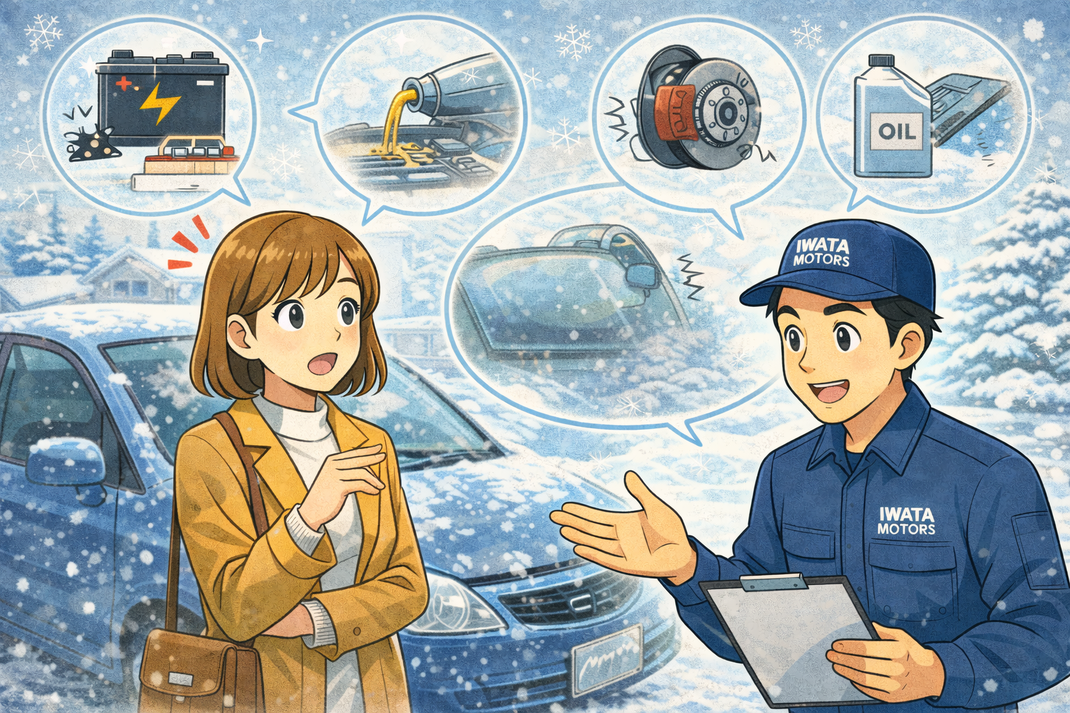 春日井市で多発する冬のトラブルと整備士のアドバイス